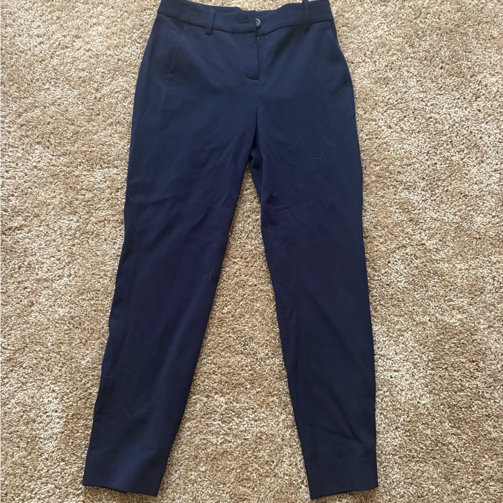 J. Crew Kallie straight-leg navy pant